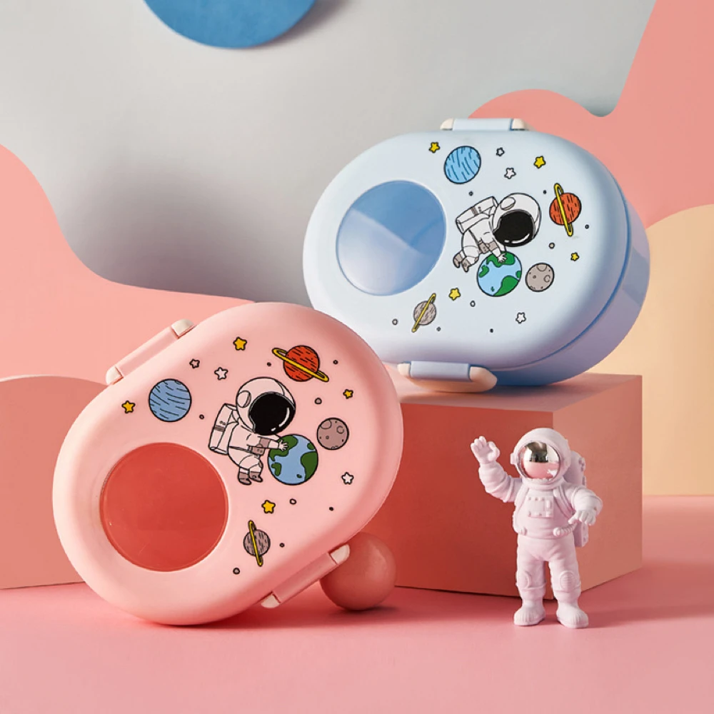 Children Cartoon Astronaut bento lunch boxs Microwave heated office fruit tableware children lunch box canteen Student