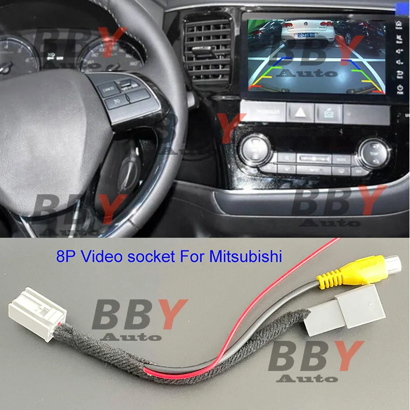 

Rear View Camera RCA Video Reverse Camera Convert Cable Adapter for Mitsubis For Mitsubishi outlander ASX GF GG ZJ ZK 2013-2020