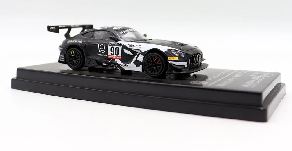 NEW Para6464 1/64 AMG GT3 2022 24hrs Spa#90 Racing Cars Diecast Alloy Toys Simulation Model For Collection gift