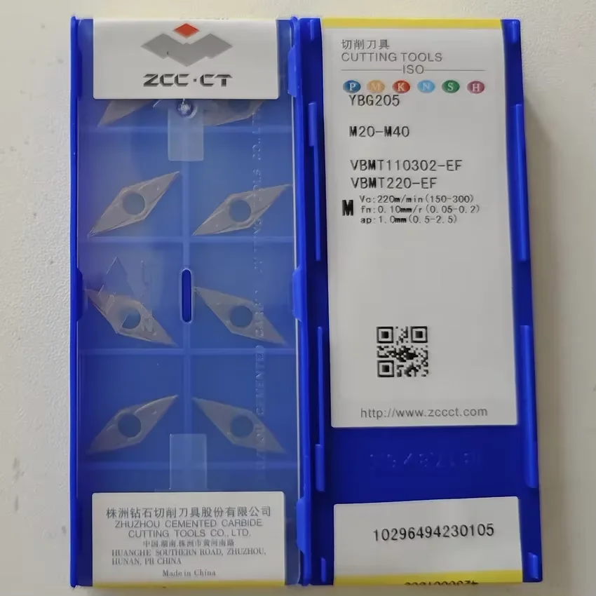 ZCC.CT VBMT110204 VBMT110208 VBMT110304 VBMT110308 VBMT160404 VBMT160408 VBMT160412 CNC คาร์ไบด์ ZCC Original ใบมีด