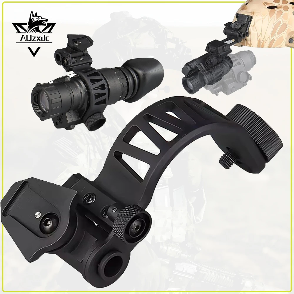 

Night Vision PVS-14 J Arm Adapter Aluminum Rotatable Mount Fit Monocular Night Vision Telescope Curved Bracket for CS Shooting
