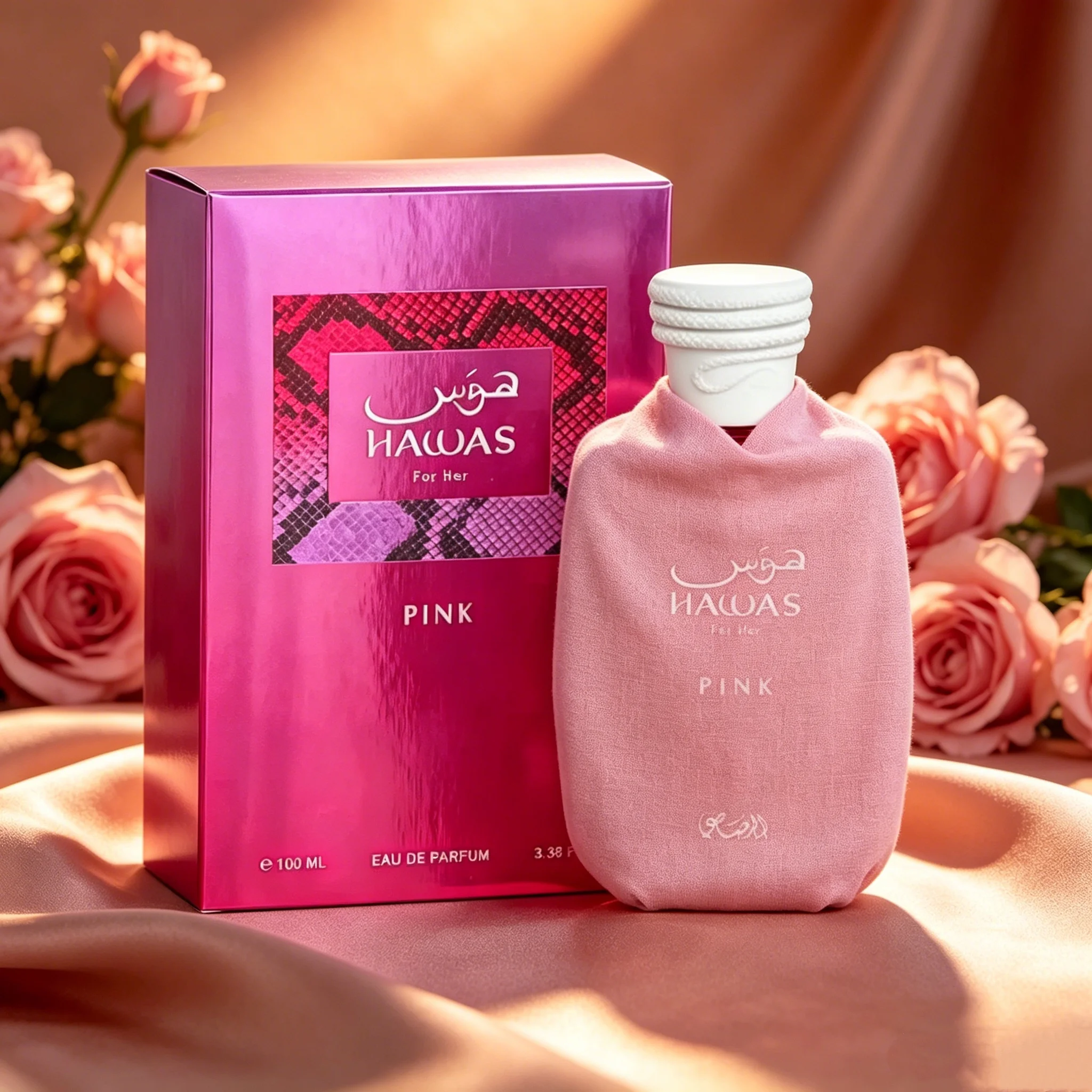 

Hawas Pink Women EDP 100ml | Sweet Fruity Floral Long-lasting Lady Scent