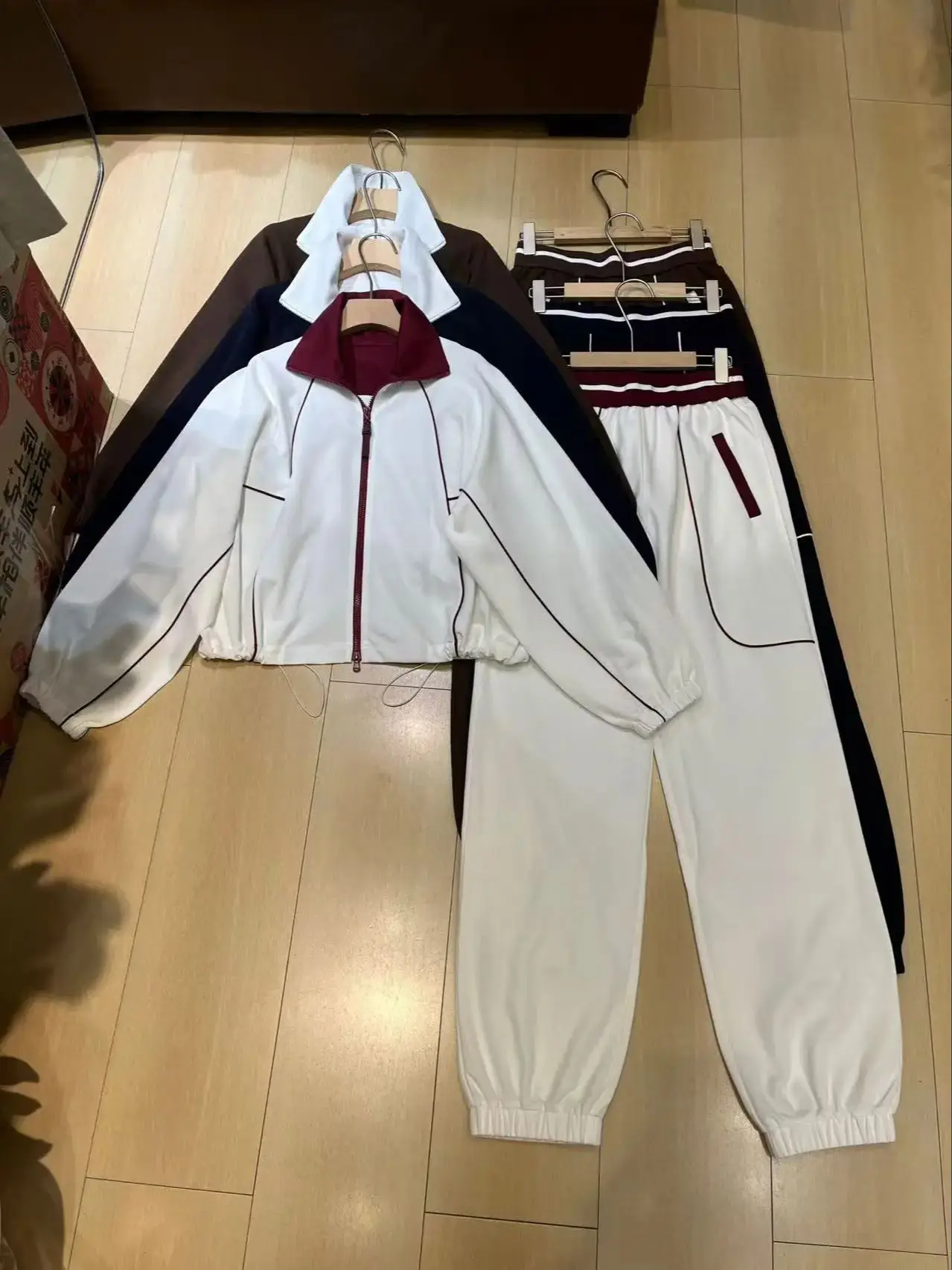 

Spring women's casual high quality cotton jersey set of clothes