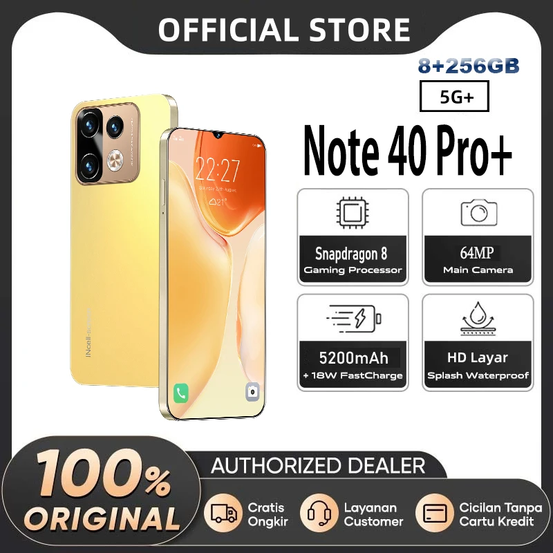 

2024 Global Version Note 40 Pro+ Smartphone 5G Android Cellphone 6.8 HD Mobile Phones Dual Sim Card 8GB+256GB Unlocked Celulares