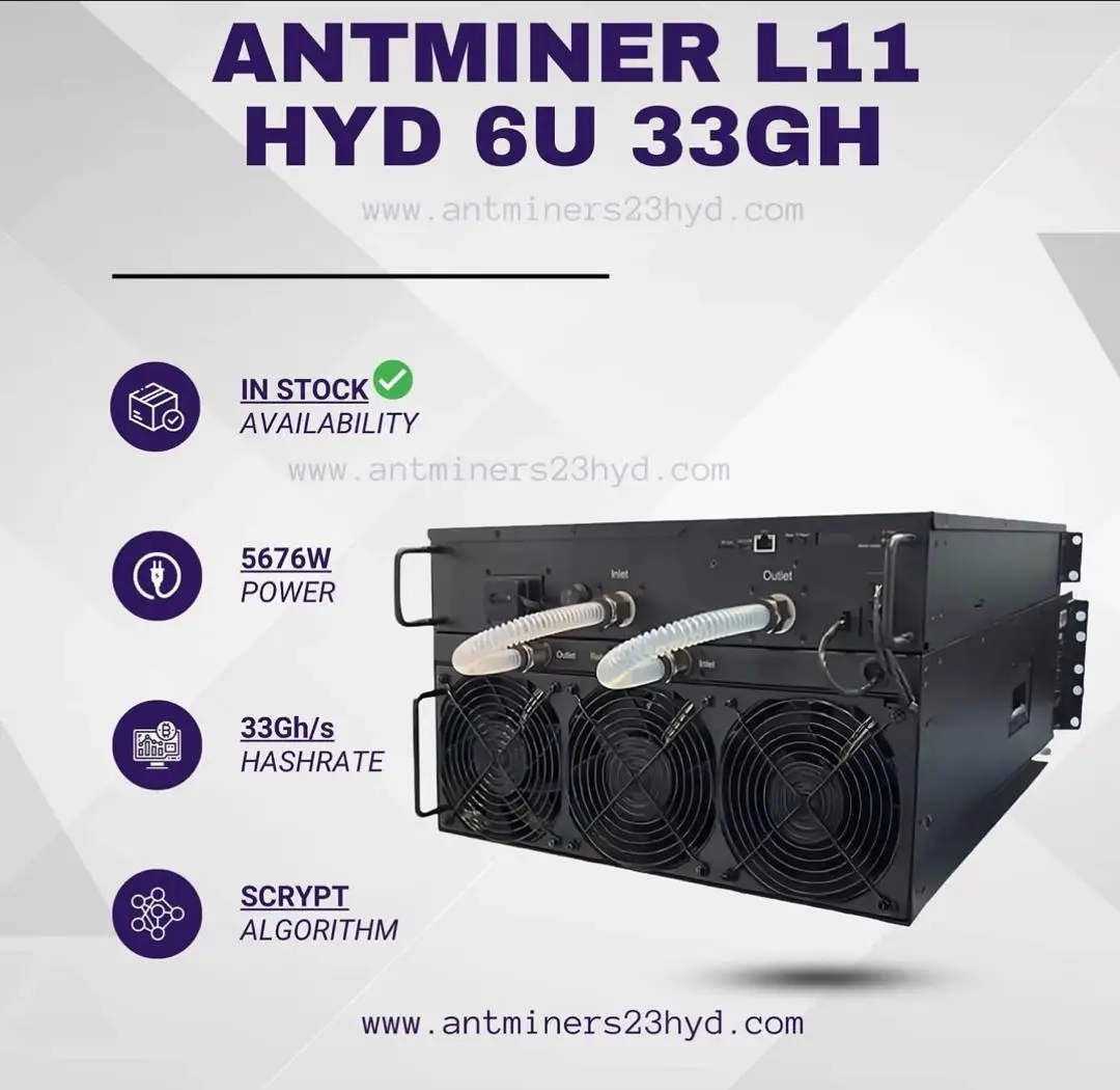 Bitmain Antminer L11 Hyd 6U 33Gh/s 5676W Майнер Dogecoin |   Сейчас доставки