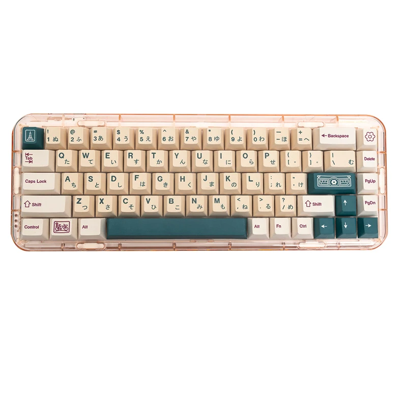 

GMK Fleuriste Keycaps 143 Keys Japanese Keycap Cherry Profile PBT Dye Subbed Keycaps For Mechanical Keyboard With MX Switch