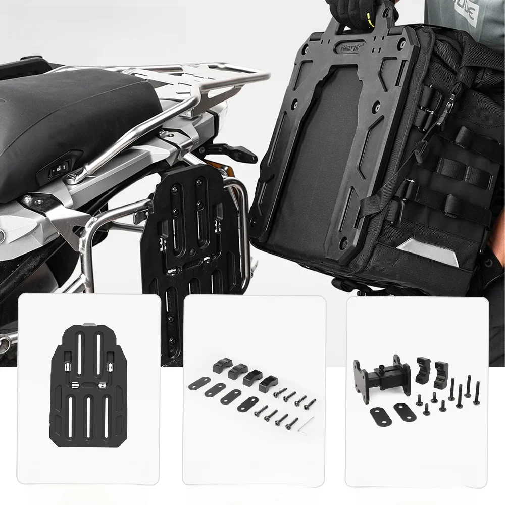 AliExpress Rhinowalk Motorcycle Side Bag Accessories For MJX2004 Installing Fit Motor Irregularly Curved Bracket Avoiding Touch Exhaust
