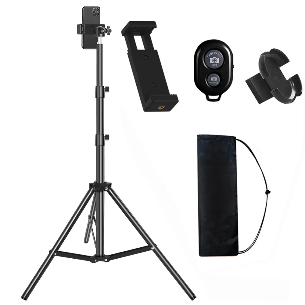 Digital ball head 360 degree rotating stand smartphone tripod five-piece set