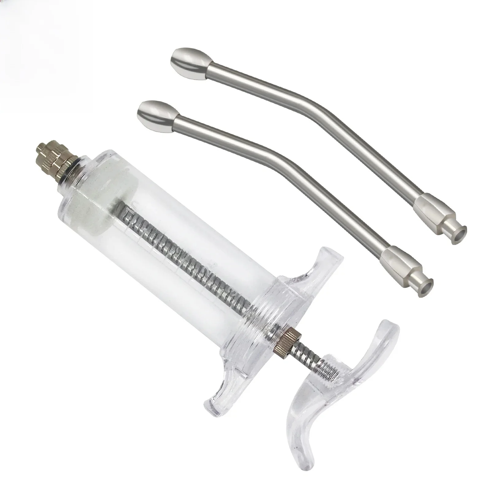 Kit d'alimentation pour agneaux et chevreaux 20ml/30ml/50ml – Seringue d'alimentation réglable à 2 tubes transparents pour chiens, porcelets, lapins et oiseaux