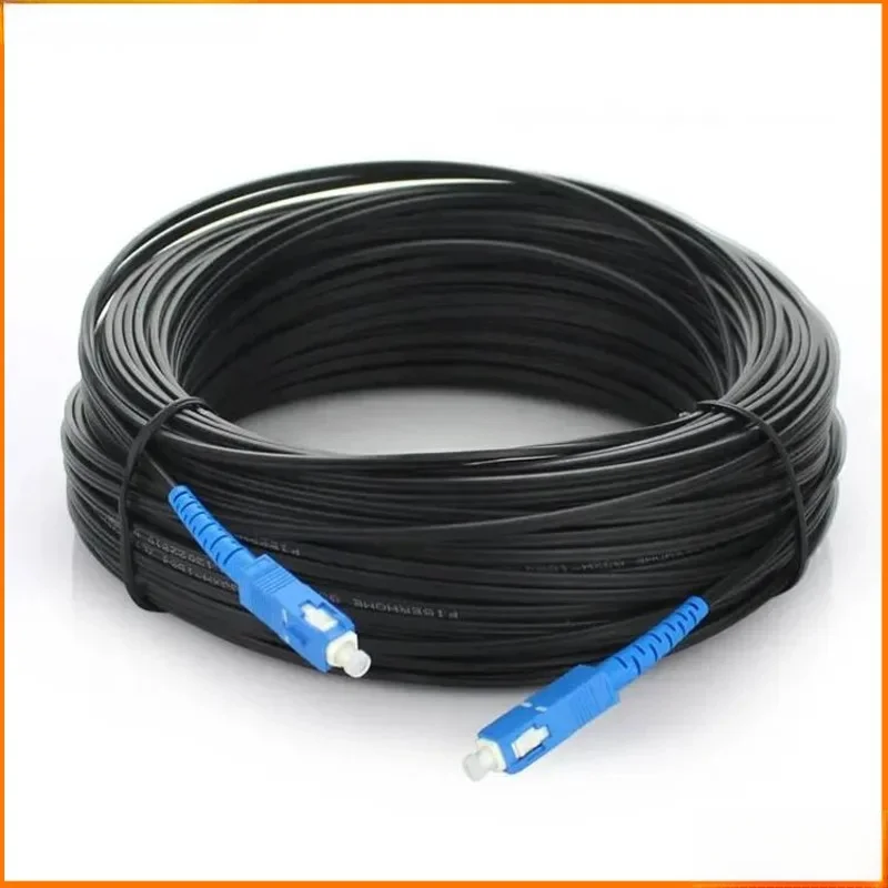 Kabel światłowodowy zewnętrzny SC/UPC-SC/UPC, patchcord, kabel światłowodowy jednomodowy SC do SC Simplex, długość 10M 20M 30M 50M 80M 100M — zdjęcie produktu 6