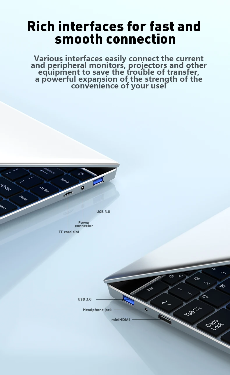 2026 New Ultra Slim 14.1' Laptop Intel Core I7-8650U Windows 11 Pro 32GB RAM 2TB M.2 SSD - Ideal for Office & Study