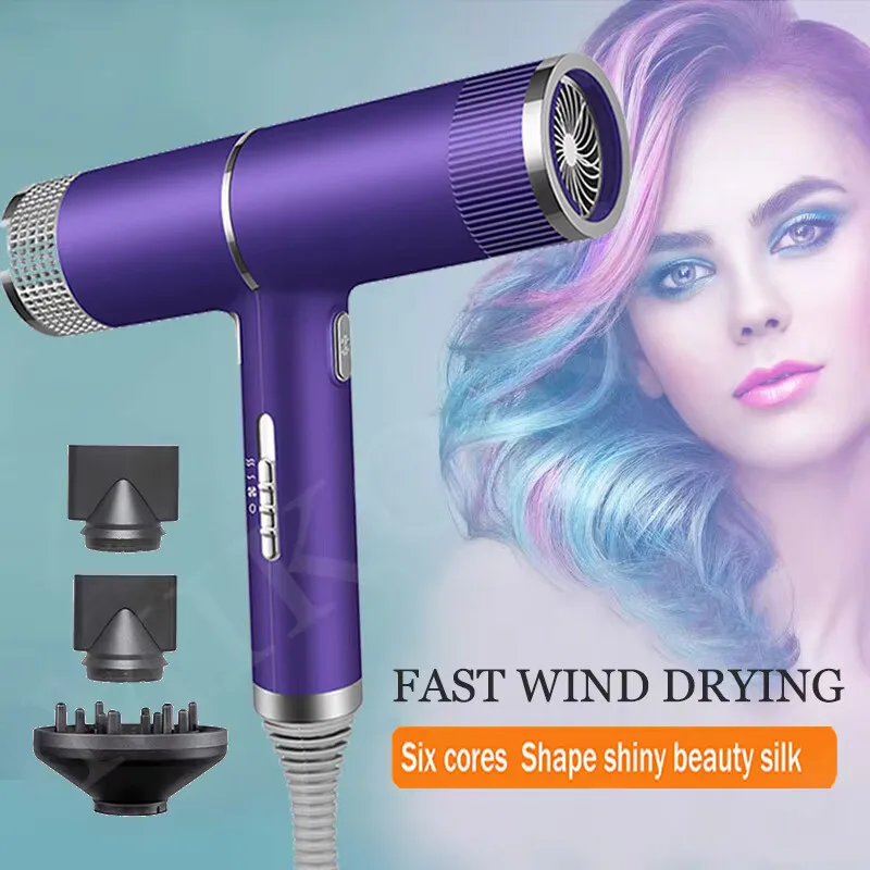 

Fast Dry Hair Dryer Ionic Salon Professional high speed Blow Dryer For Curly Hair Frizz Control compact Blowdryer