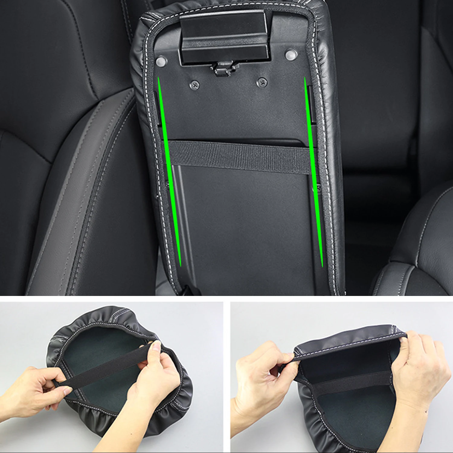

For Subaru Crosstrek GU 2024 Car Accessories Leather Center Console Armrest Leather Case Cover Protect