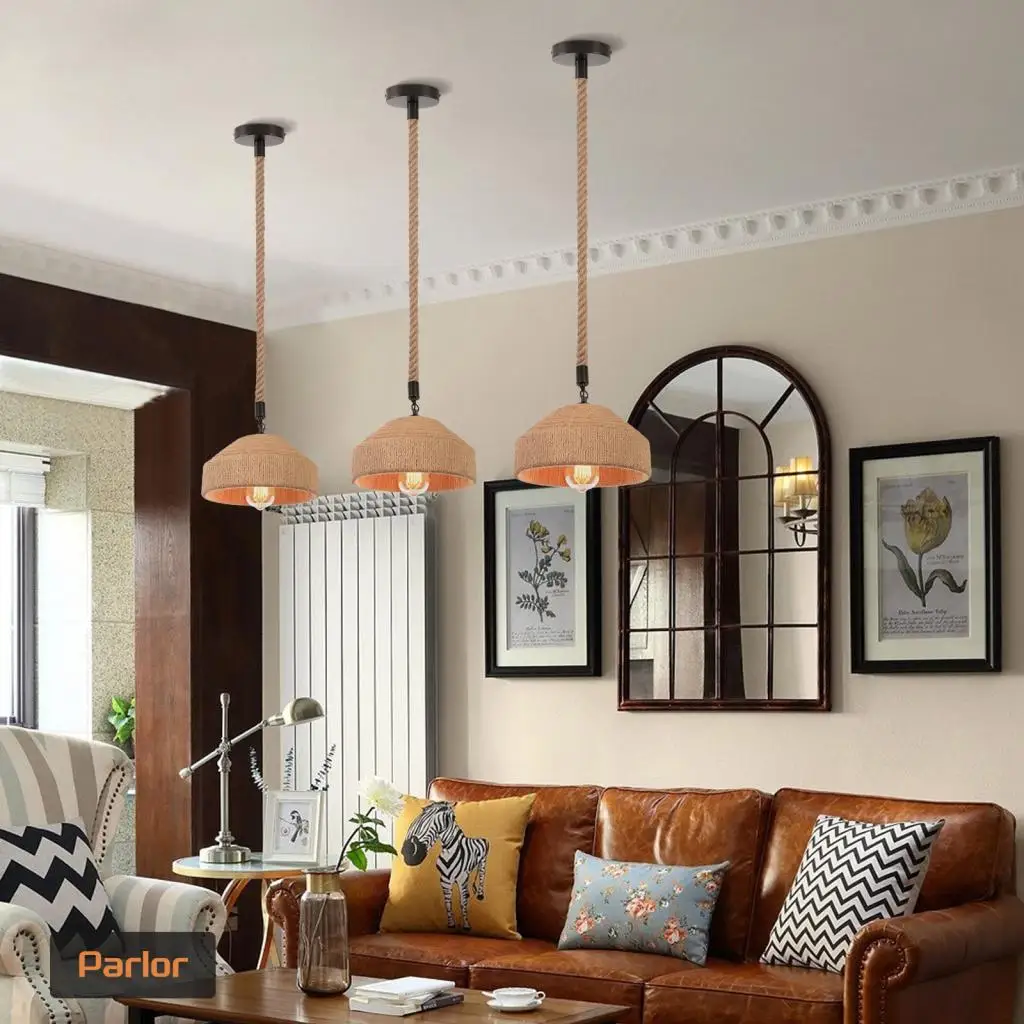 

Handmade Knitted Chinese Hanging Lamp, bamboo eco-friendly pendant lamp, restaurant home decoration lighting fixture