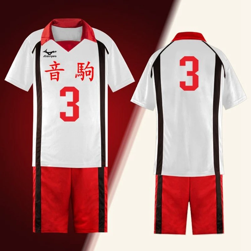 Anime Haikyuu Nekoma High School Cosplay Uniform White Tetsurou Kuroo 5 Kenma Kozume Jersey Shorts Sportswear Costume S To 3XL