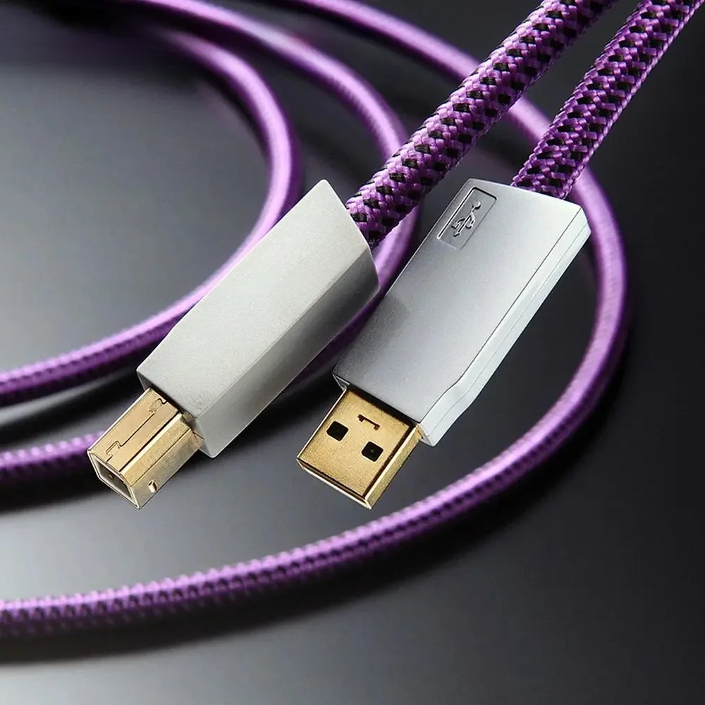Nowy japoński Furutech GT2 Pro flagowy pojedynczy kryształ miedź posrebrzany 2.0 kabel USB A-B kwadratowy Port kabel Audio — zdjęcie produktu 7