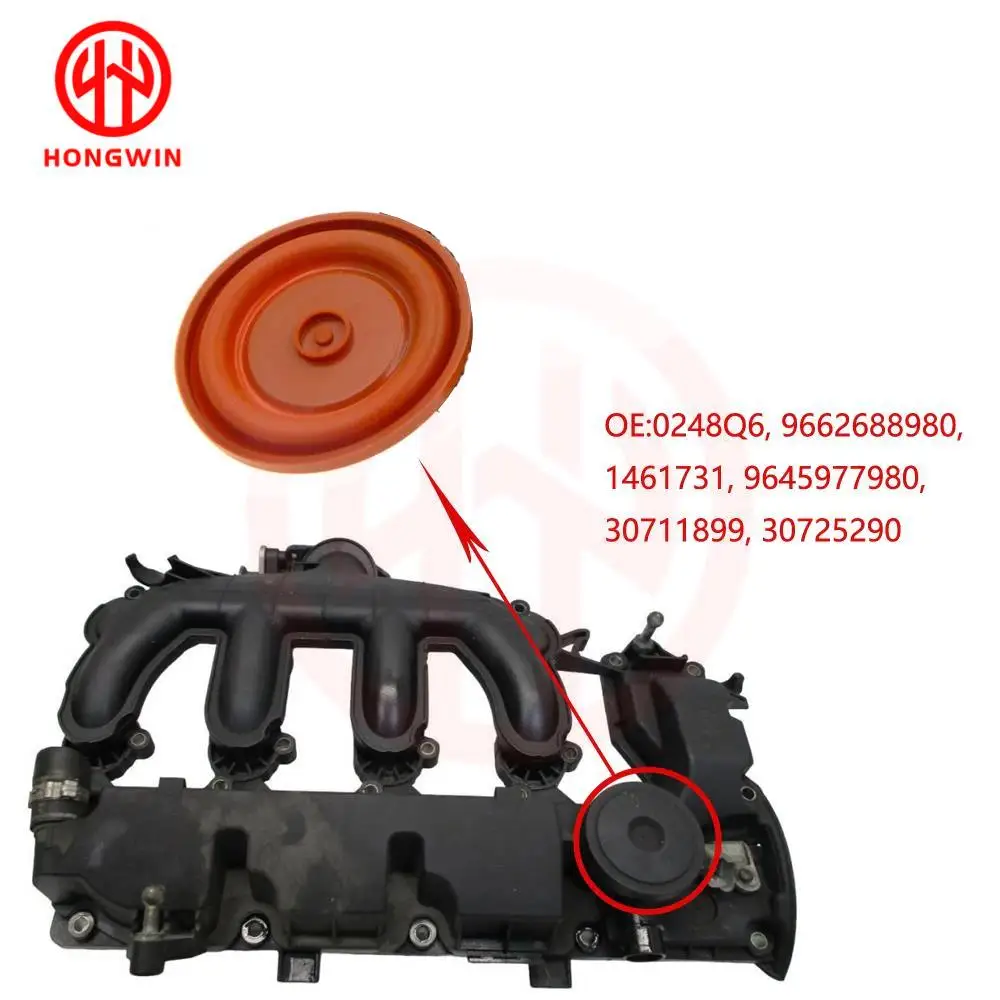 

OEM 0248Q6, 9645977980, 30725290, 1461731 Engine Head Cylinder Chamber Valve Cover Membrane For Citroen Peugeot Fiat Ford Volvo