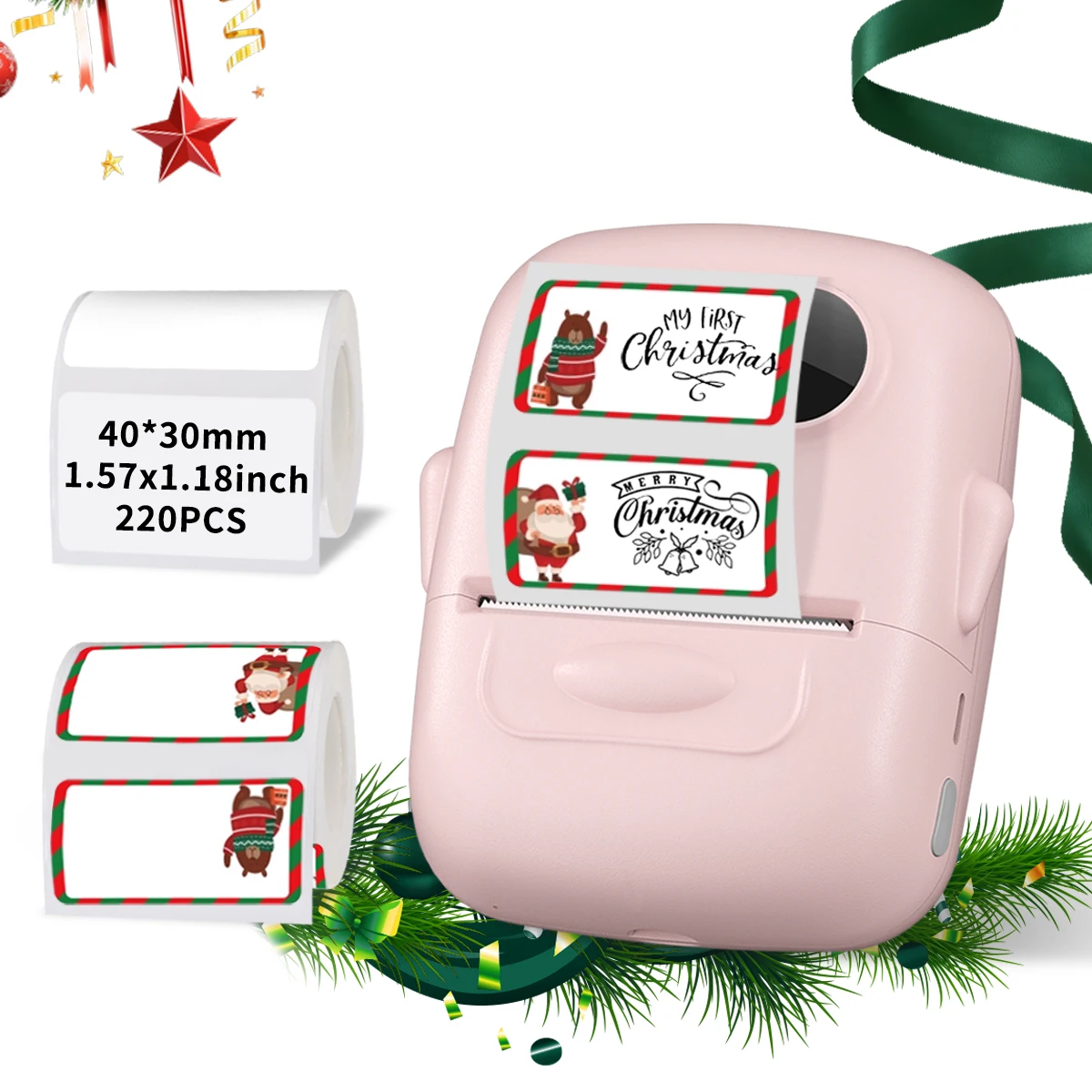 P50 Thermodrucker mit Bändern, 2-Zoll-Klebeetikettendrucker, Mini-Bluetooth-Aufkleber, Druckerhersteller, unterstützt Smartphones, PC