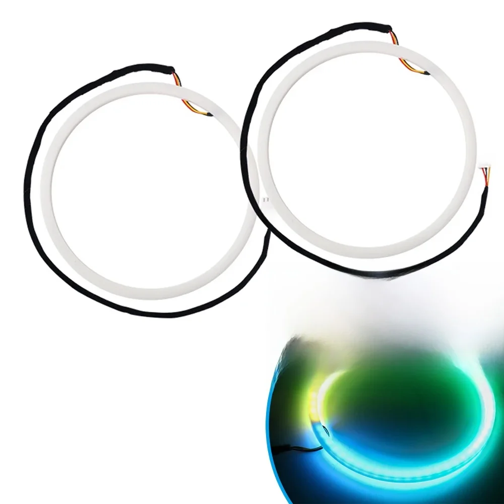 'LAMPA LED' Akcesoria do oświetlenia ambientowego RGBIC, symfoniczne pełne kolory, streamer, tęczowe lampy w kształcie rogu, 3 piny, 3 przewody, lampa do głośnika — zdjęcie produktu 7