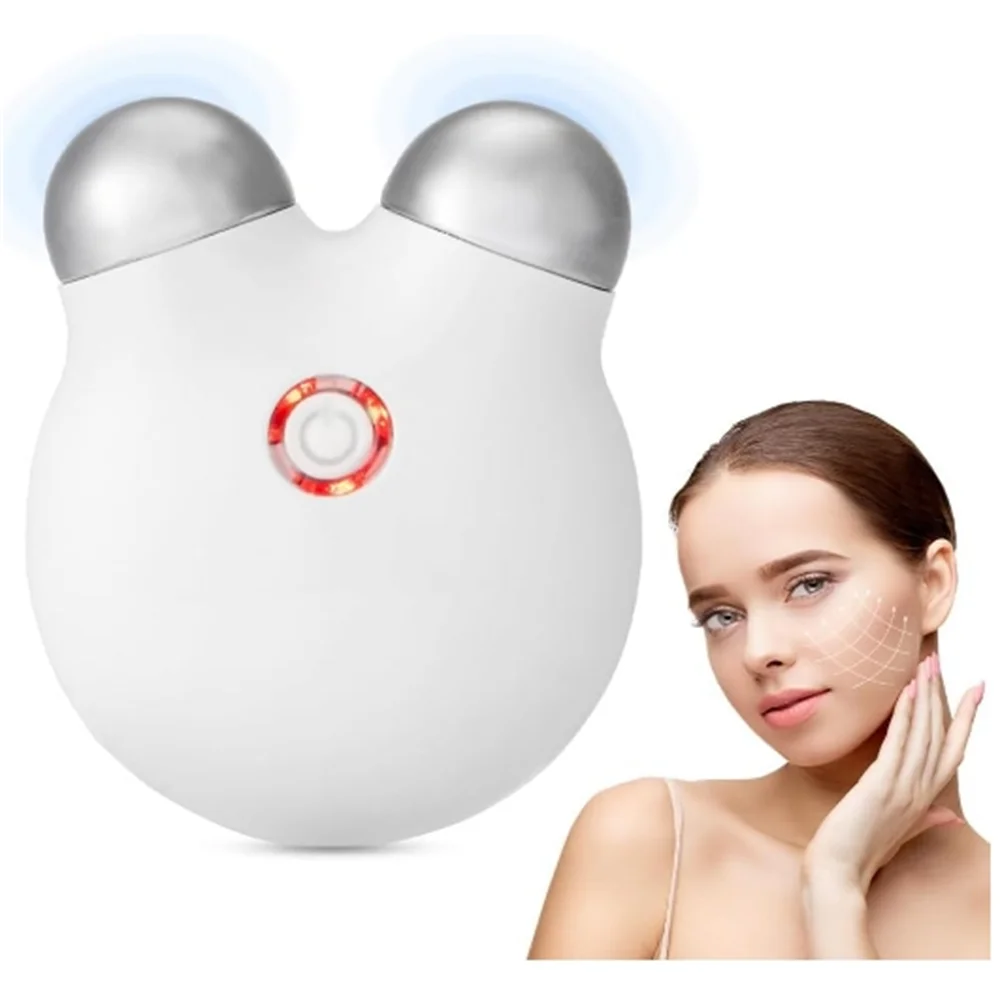 5 in 1 Facial massager with roller,3 modes, USB rechargeable Neck massager for face eye neck gift for ladies