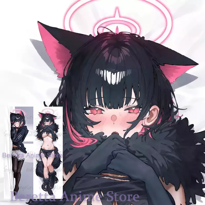 

Dakimakura kazusa (blue archive) Anime Double-Sided Print Life-size Body Pillow Cover