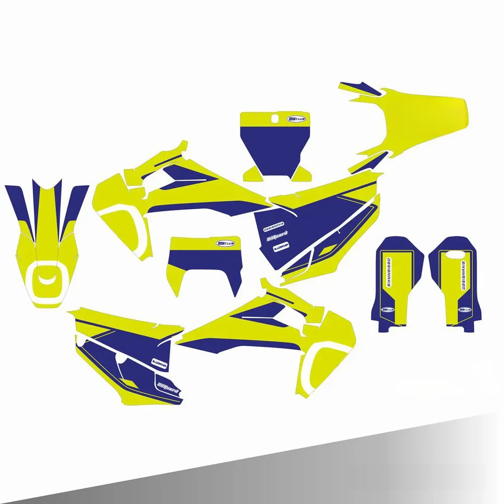 Dla HUSQVARNA 125 250 300 350 450 501 TE FE 2020 2021 TC FC FS 2019 2020 Naklejki graficzne Naklejki Tło — 2
