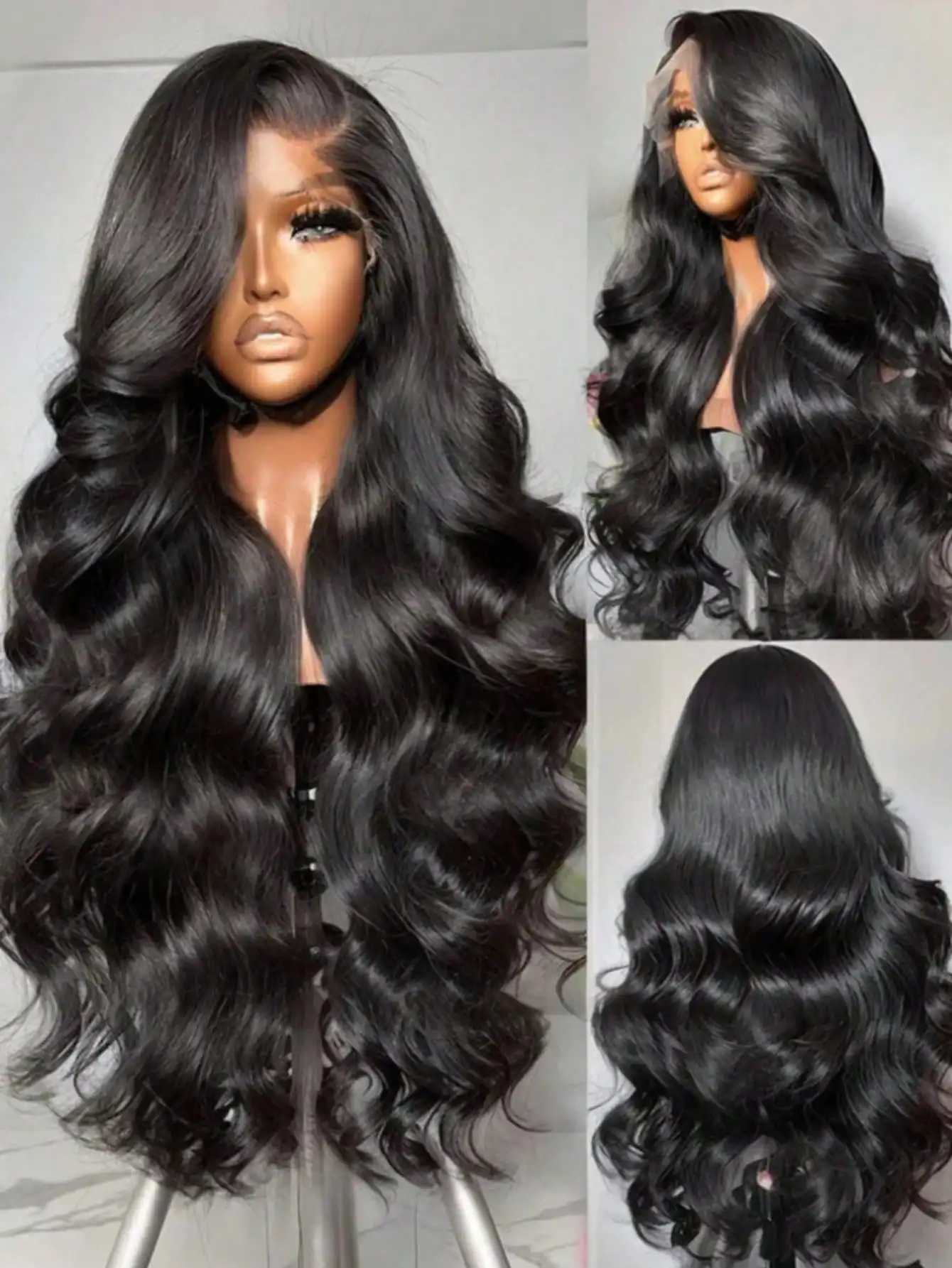 

22-дюймовый парик из натуральных волос с эффектом Body Wave, 13x6 13x4, HD-кружево, прозрачный фронтальный парик, предварительно выщипанные пряди, бразильские парики из натуральных волос для женщин
