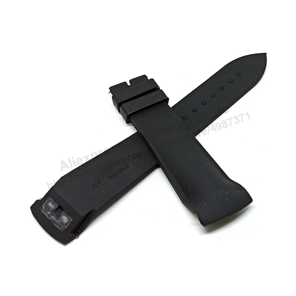 Fits/ For Franck Muller Casablanca - 22mm Black Rubber / Silicone Replacement Watch Band Strap