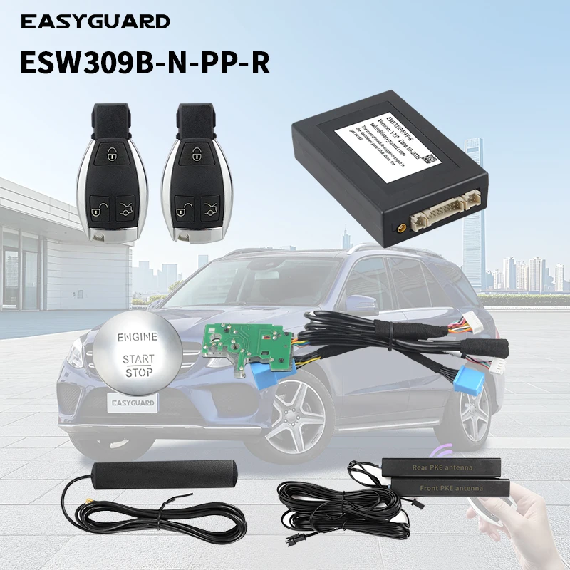 

EASYGUARD Infrared‌ Smart Key Keyless entry with Remote Start Fit for turn key start Mercedes Benz A B E GLA GLB ML GLE FBS4