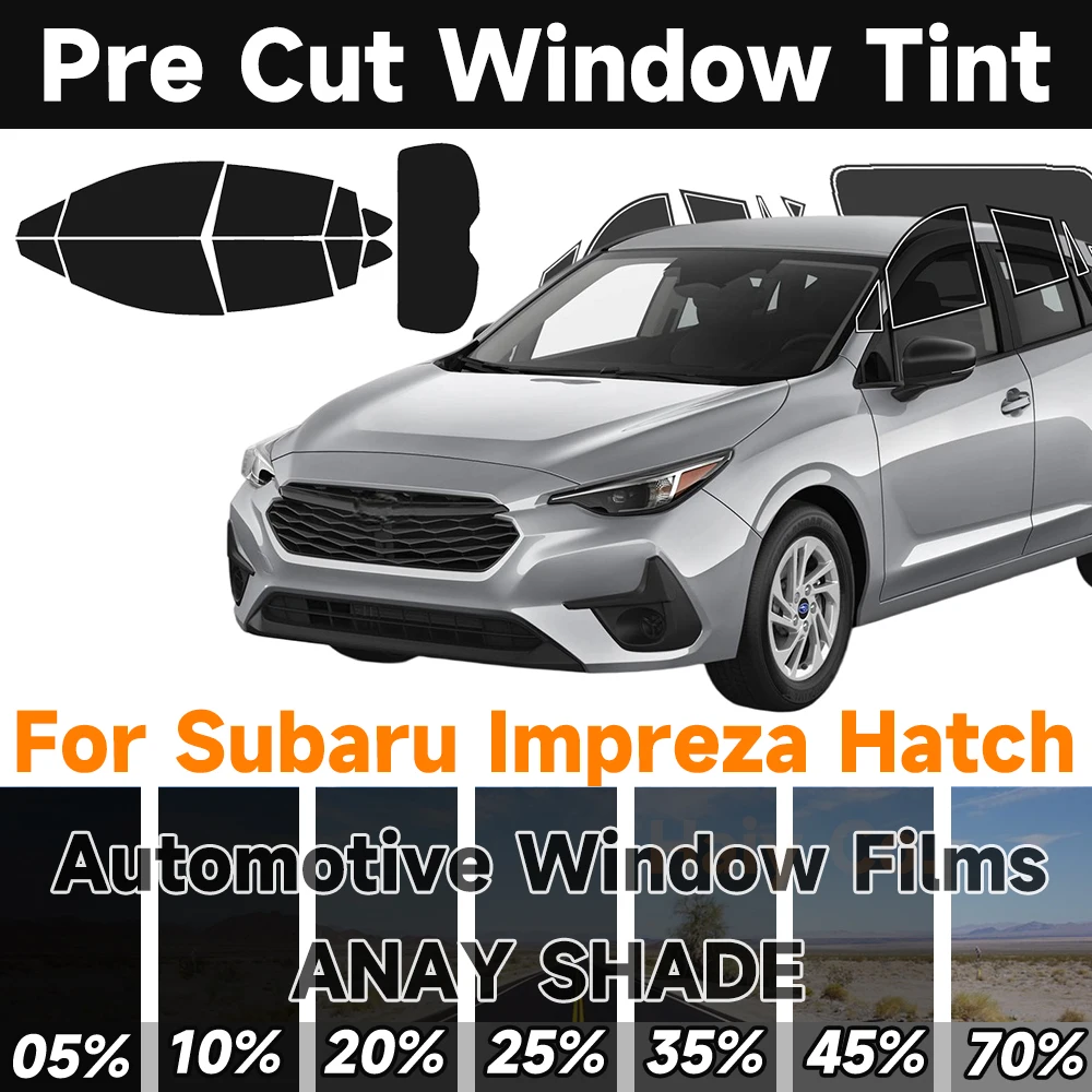 

Precut Window Tint Car for Subaru Impreza Hatch 1999-2026 Any Year Auto Sun Uv Blocking Heat 2Ply Window Protector Privacy Films