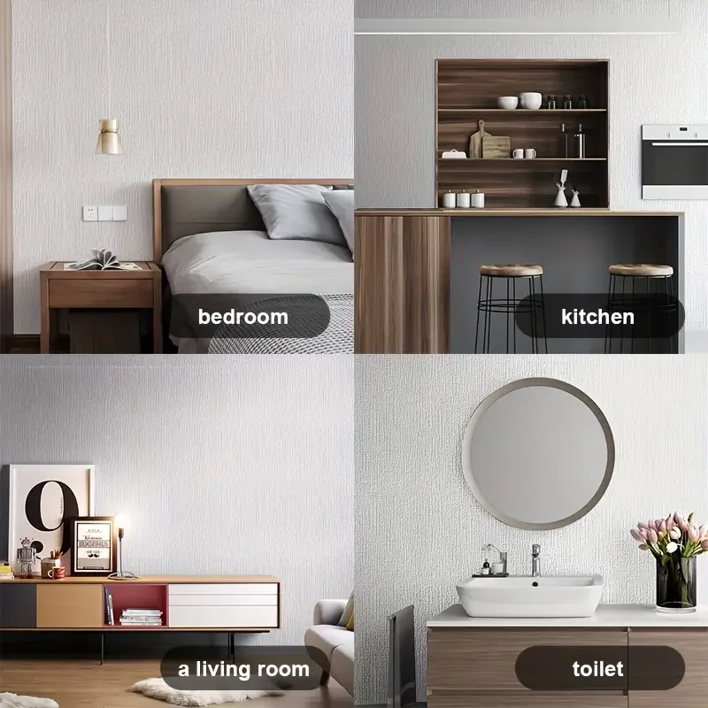 3D self-adhesive foam wallpaper waterproof easy to clean and cut suitable for living room kitchen bedroom decoration image 2