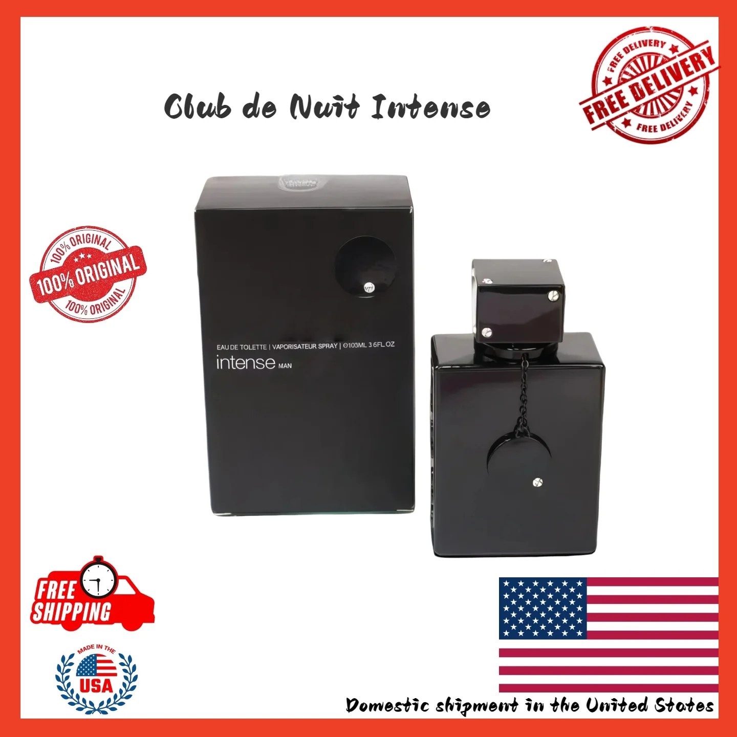 NUEVO ARMAF CLUB DE NUIT INTENSE ORIGINAL 3.6oz EDT SPRAY PARA HOMBRE ENVÍO GRATUITO Regalos de cumpleaños o San Valentín