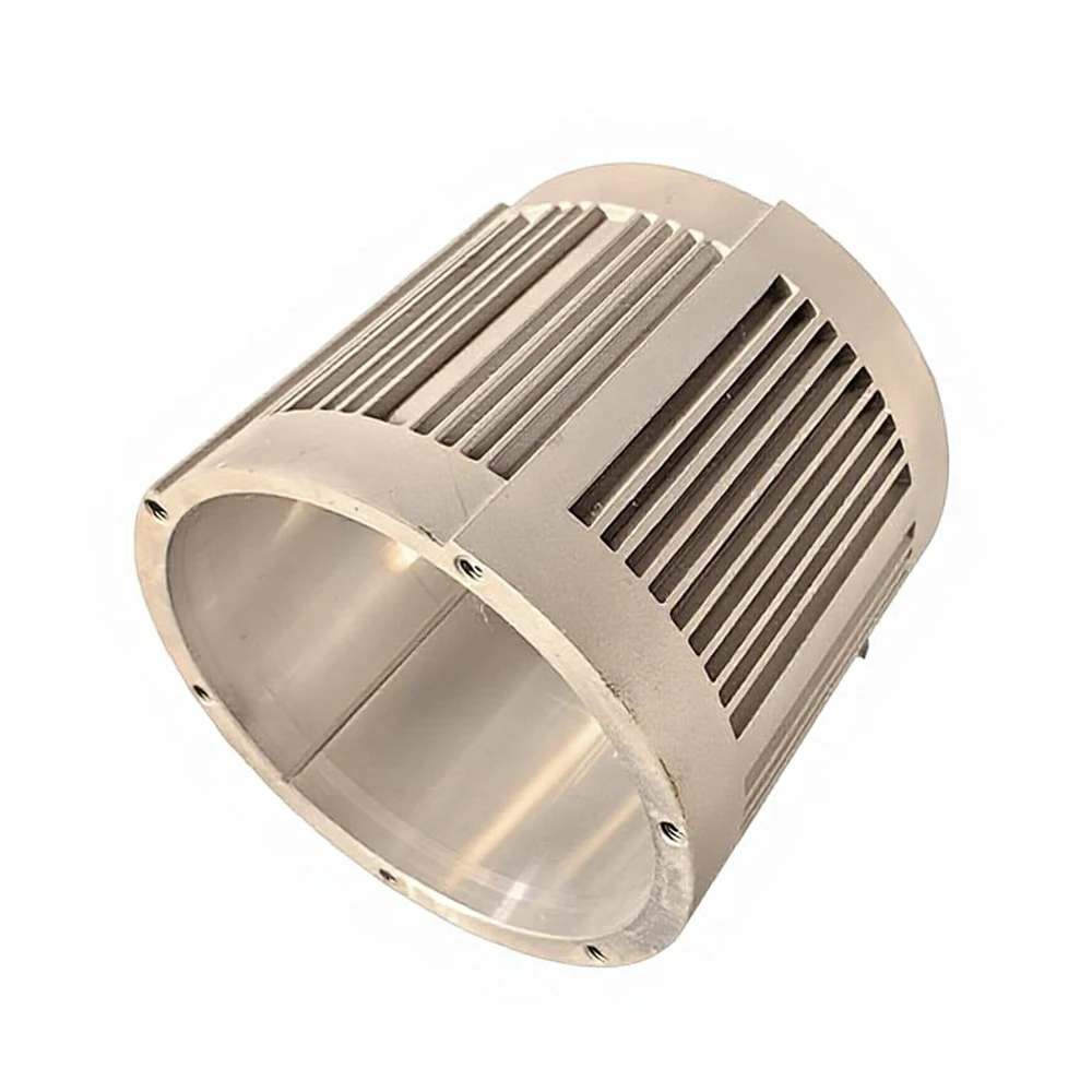 OEM Aluminum Die Casting Motor Housing Custom CNC Machined Alloy Electric Motor Casing With Cooling Fins High Precision Die Cast