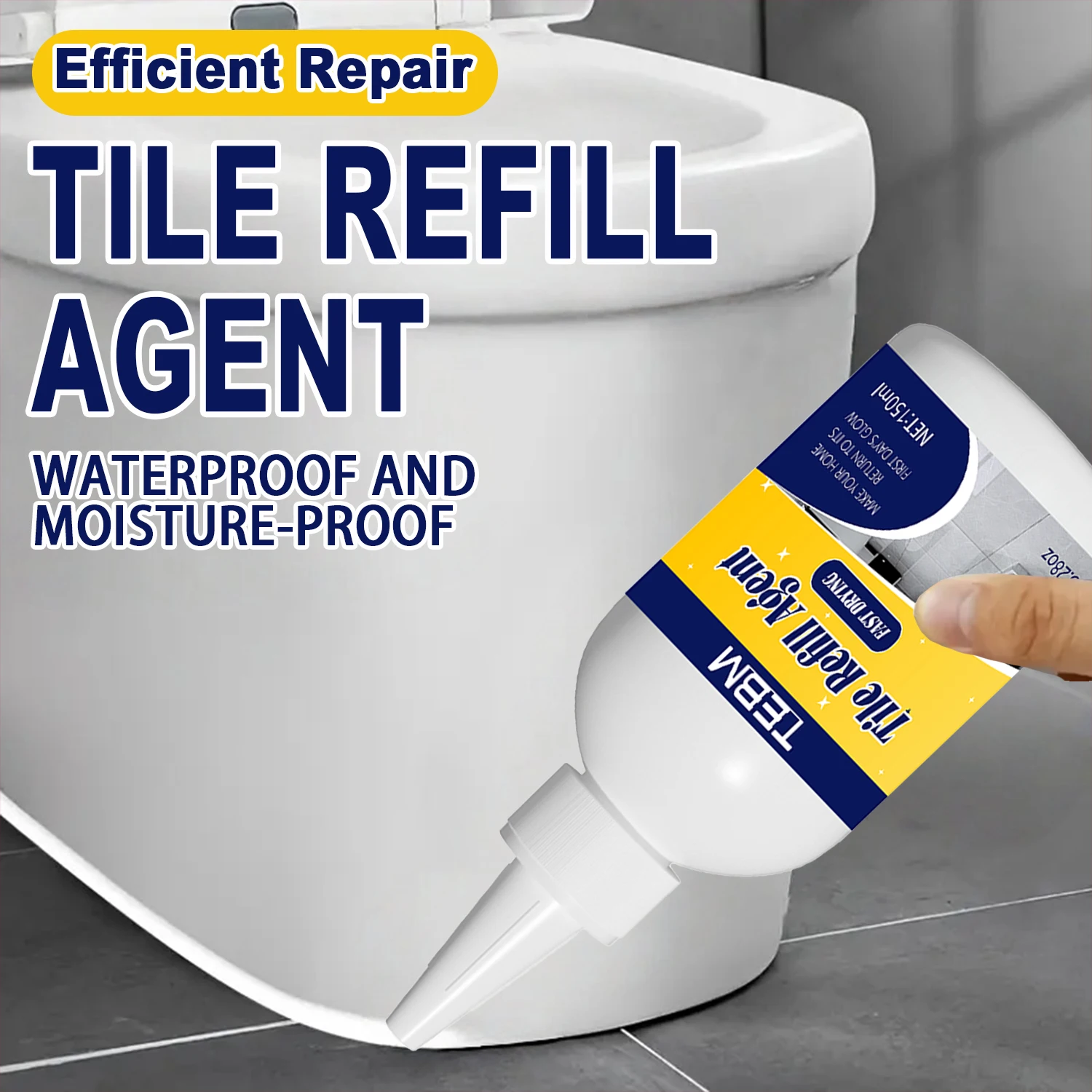 Repair Agent Waterproof White Gold Ceramic Tile Filling Beauty Seam Floor Sealant Tile Repair Porcelain Tiles Flooring Cleaner