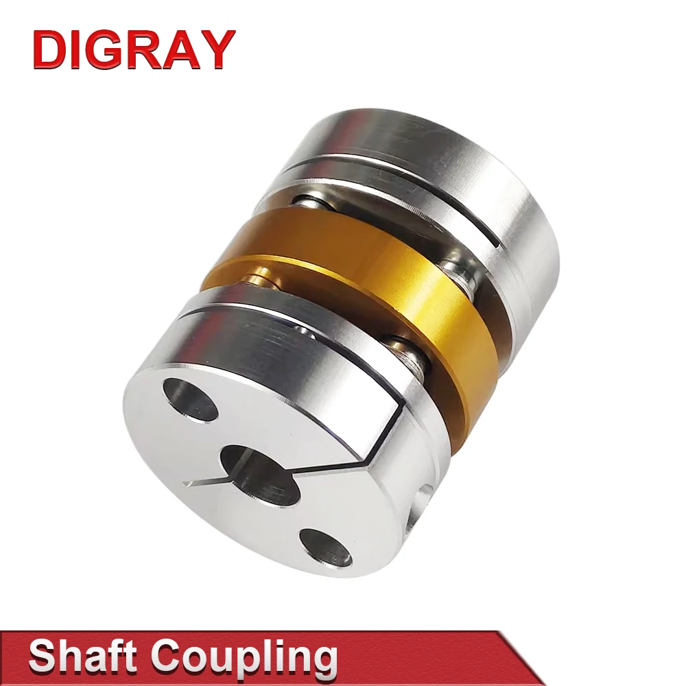DIGRAY Double Diaphragm Shaft Coupling Disc Electric Coupler Bore 12x12mm D42 L49mm For Screw Rod Stepper Servo Motor Encoder