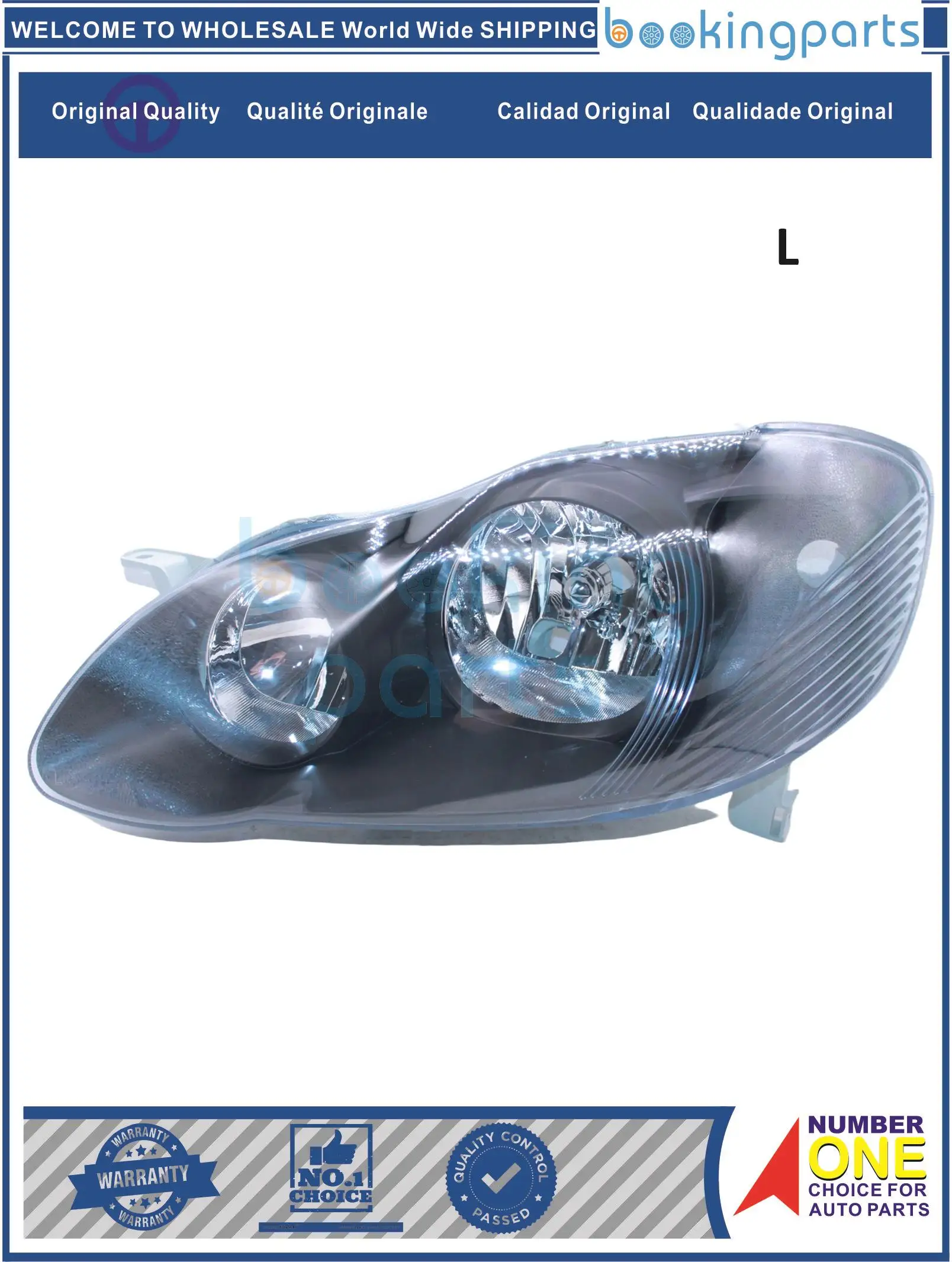 

HEA47197(L),112-1104-LD-2,1121104LD2,112-1104,1121104 Headlamp For TOYOTA COROLLA 01 /ALTIS 03