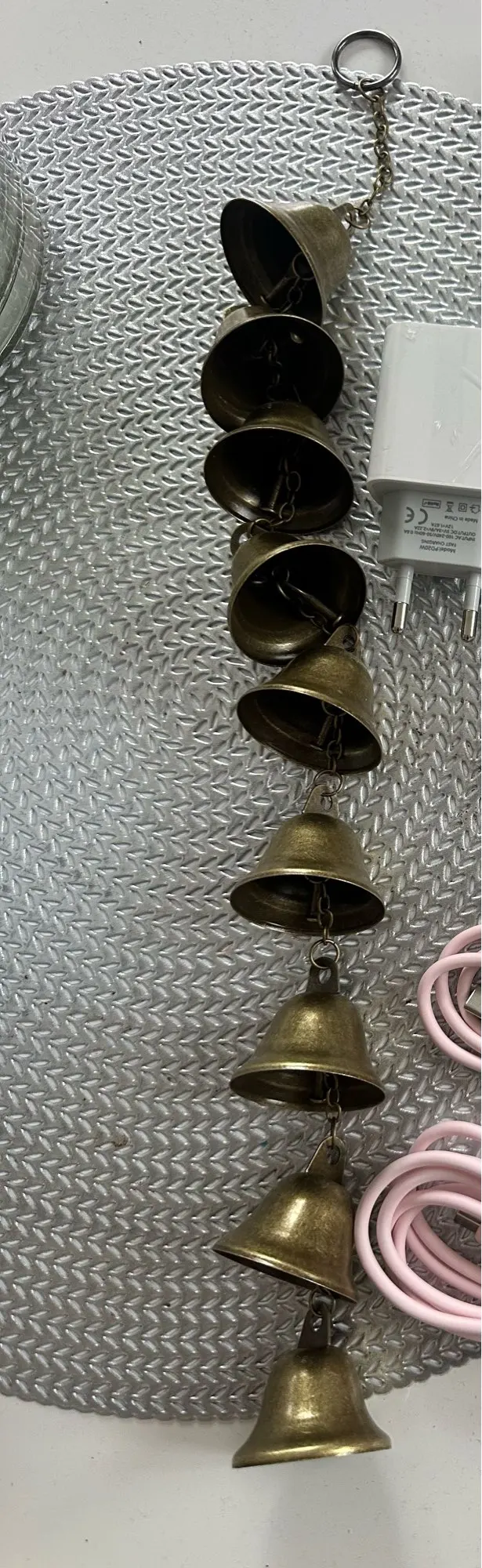 【MAX111-M3】Classic Rustic Iron Bell Wind Chime with Chain - Handmade Metal Decoration for Courtyard Garden Wall Hanging Ornament photo review