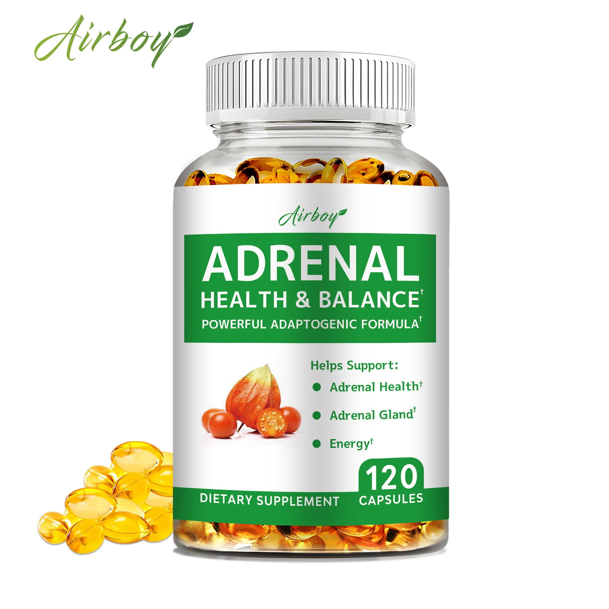 Adrenal Support - Releases Adrenal Fatigue, Cortisol Manager, Relaxes Stress and Anxiety, and Boosts Mood - 120 Capsules