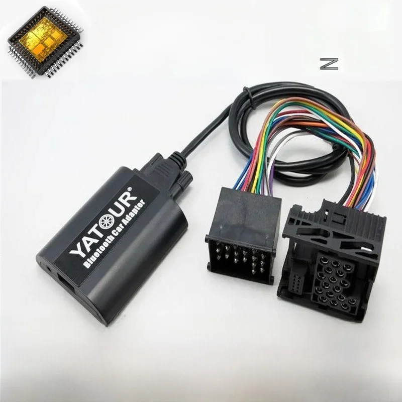 Yatour BTA Bluetooth bezprzewodowy otrzymać telefon zwrotny od inteligentny telefon A2DP zestawy samochodowe dla BMW Mini Rover 75 17-pin okrągły E46 E36 E39 E38 — zdjęcie 2