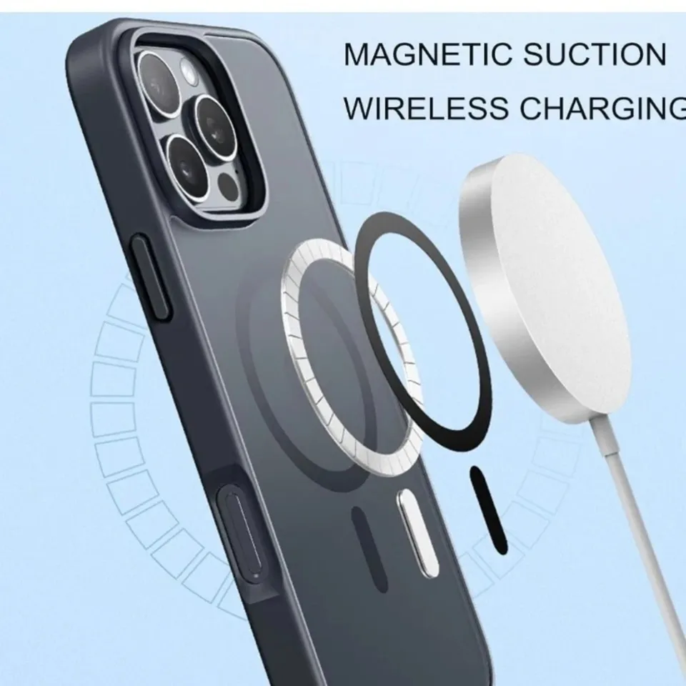 Funda Magnética Mate con Toque Suave para iPhone 16 Pro Max, Magsafe y Resistente a Golpes + 2 Protectores de Pantalla Templados 3