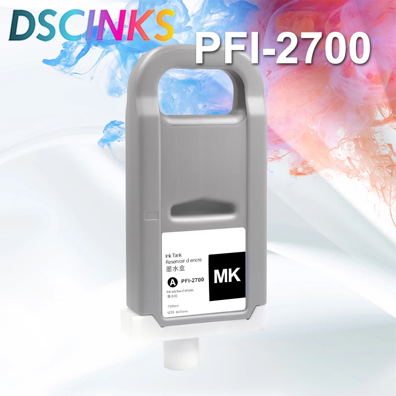 700ml PFI2700 PFI-2700 Ink Cartridge for Canon Image PROGRAF GP-2000 GP-4000 GP-4600S GP-6600S Large Format Printer 100% Work