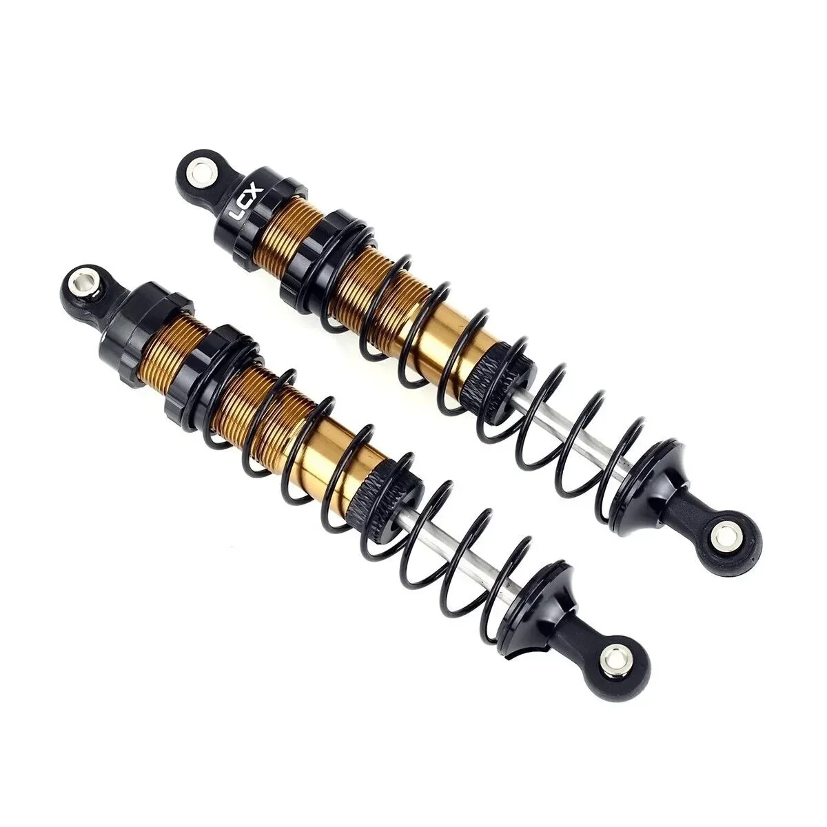 LCX Racing 1/10 RC Crawler 100mm 2 stuks Schokdemper Schorsing Demper voor TRX4 TRX6 SCX10 II III PRO UTB10 Gen8 Gen9 Upgrades - afbeelding 2