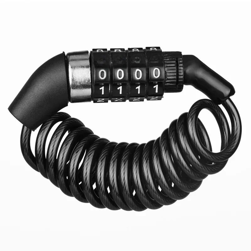 AliExpress Bicycle Password Safety Lock Portable Helmet Lock Durable Steel Wire Lock Mountain Bike Backpack Lock Anti-theft Bike Lock
