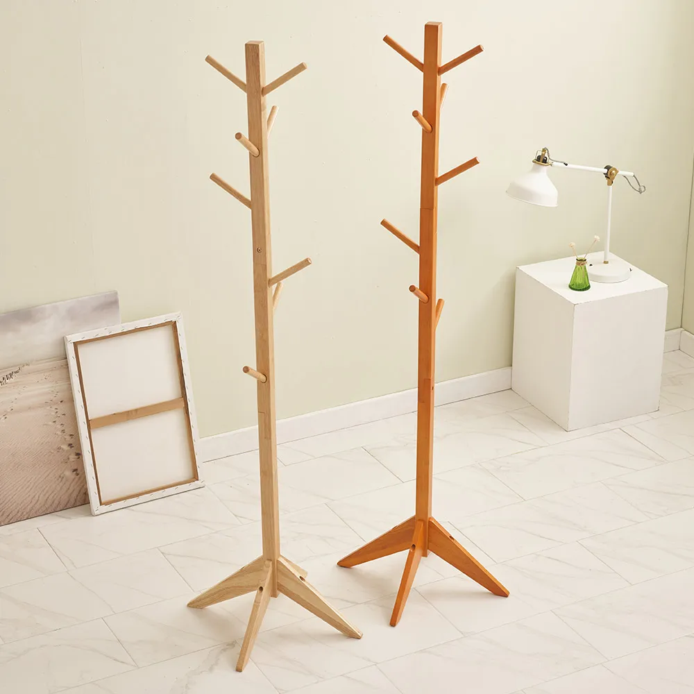 YEDAUM Lewis Wood hanger stand coat rack self-defense hanger room hanger Square