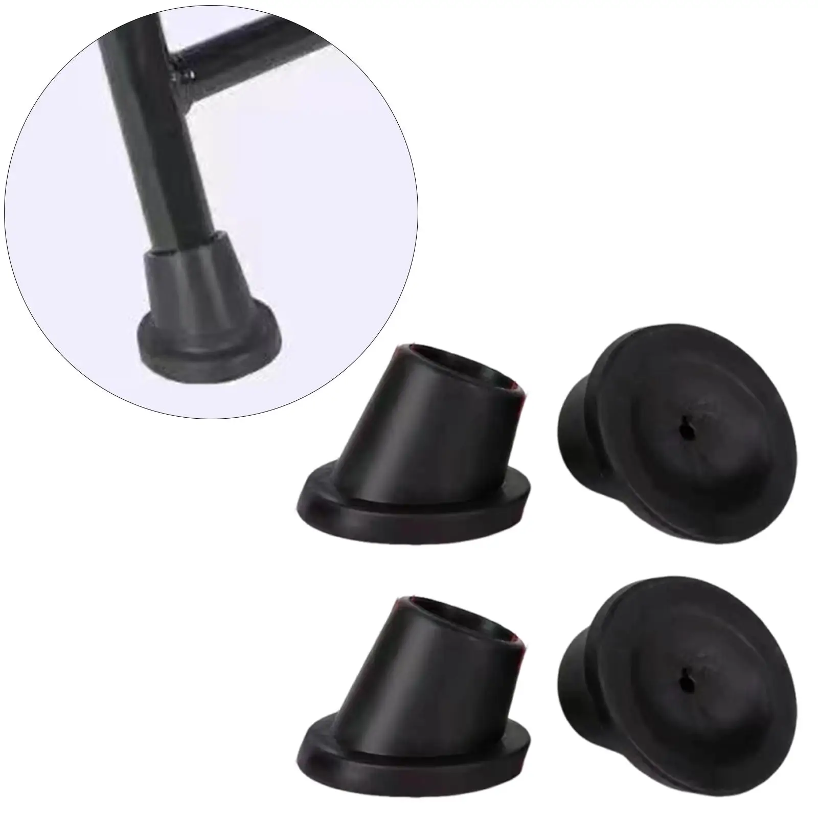 Pieds de remplacement pour chaise de douche, siège de bain, accessoires Premium, coussinets de pieds