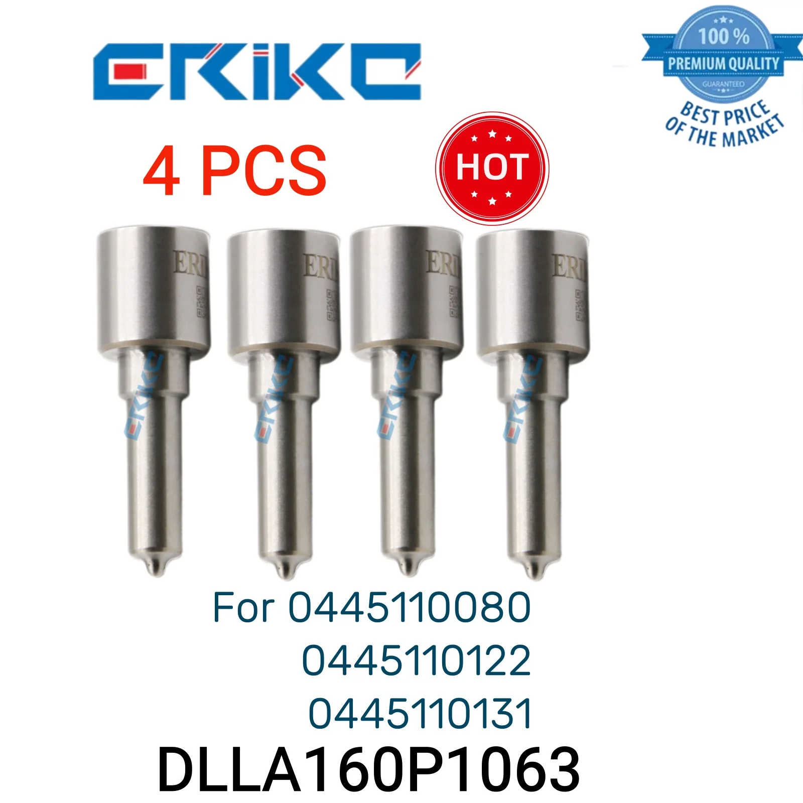 

4 PCS DLLA160P1063 Fuel Nozzles DLLA 160 P 1063 Spray Nozzles DLLA 160P1063 Original Nozzle fit for 0445110080 122 131