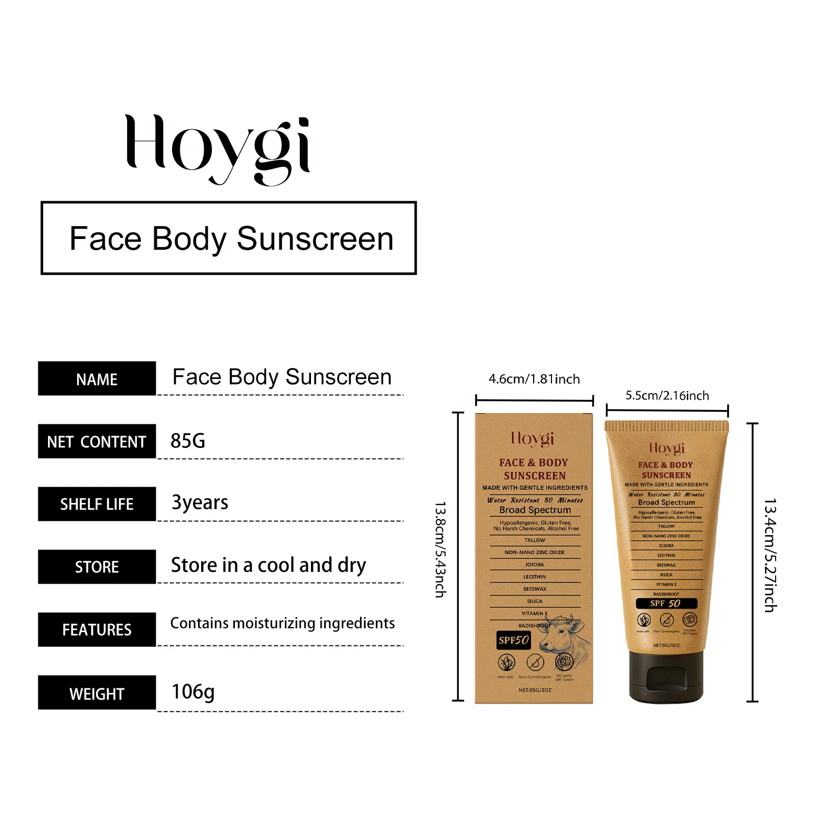 Beef Tallow Sunscreen Cream Spf50 6