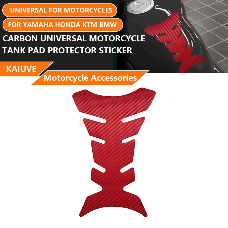 

Red Carbon Universal Motorcycle Tank Pad Protector Sticker 3d Decal For Yamaha Honda Kawasaki Ktm Bmw Ducati Suzuki