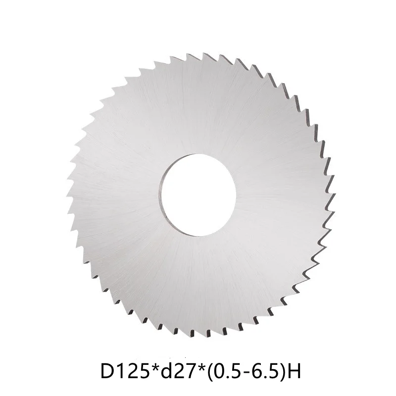 D125 Solid Carbide Tungsten Steel Cutting Saw Blade Milling Cutter 125mm*27mm (0.5 1.0 1.5 2 2.0 2.5 3.0 3.5 4 4.5 5)