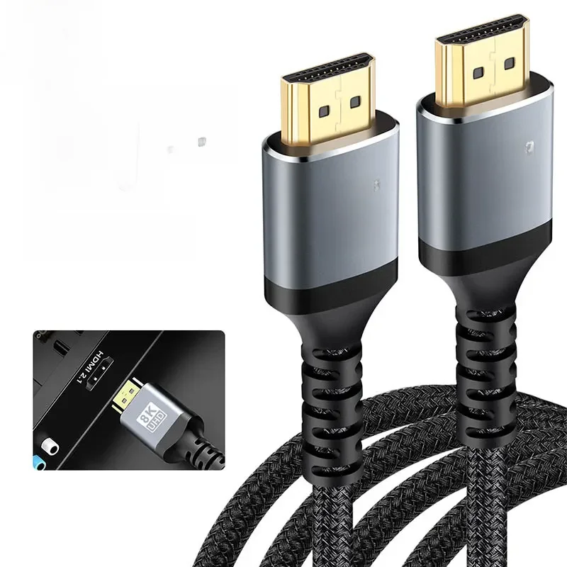 Câble HDMI 2.1 8k certifié 48Gbps haute vitesse 144Hz 8k 4K 60Hz eARC ARC DTS:X Dolby Atmos HDR10 pour Samsung Sony LG Mac PS5 Xbox